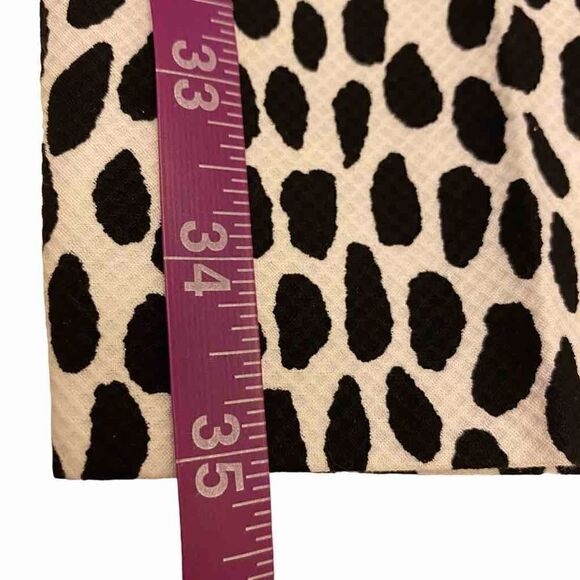 Talbots Slim Crop Black and White Cheetah Print Pants - Picture 14 of 14